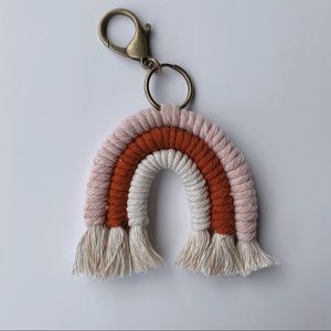 Macrame Rainbow Keychain